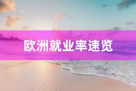 欧洲就业率速览