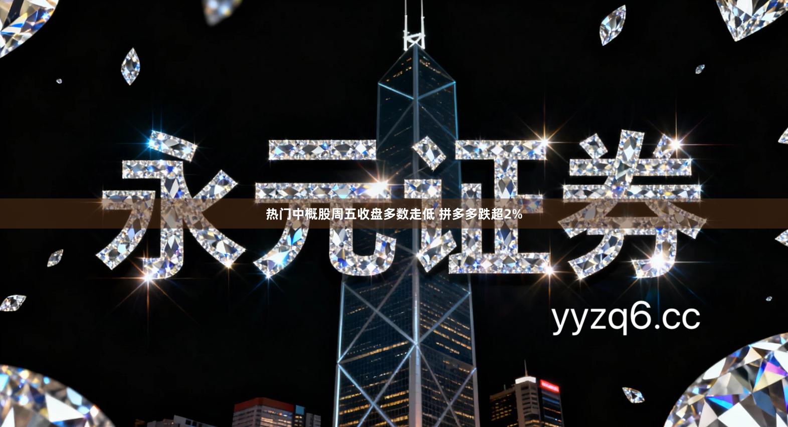 热门中概股周五收盘多数走低 拼多多跌超2%